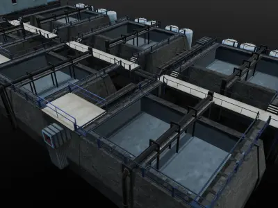 Planting Industry 3D Model  Low-poly 3D model