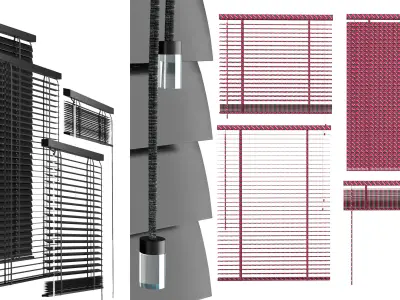 metal blinds 3D model