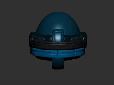 helmet high poly sculpt 3d printable ver 7 3D model 3D model 144