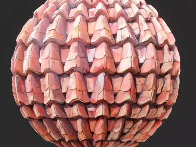  Stylized Roof Seamless Texture  Texture