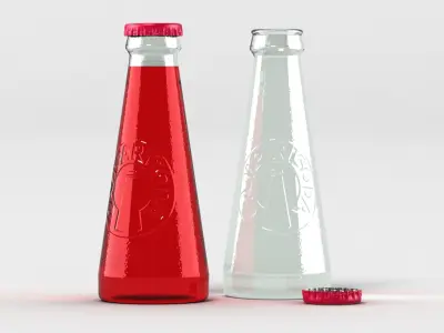 Campari Soda Bottles 3D model