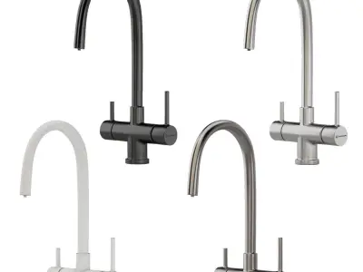 Faucet Omoikiri set 01 3D model