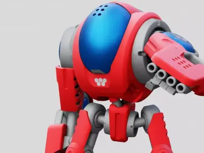 BATTLE DROID S-150 RIGGED 3D model