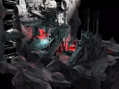 Event Horizon Deep space rig 1  3D model