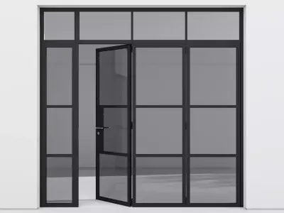 Aluminium door 180 3D model