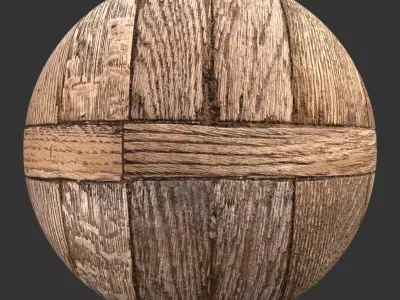Wood Flooring 6k Texture 3D model