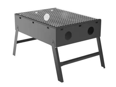 Portable BBQ Grill 3D Model 3D model