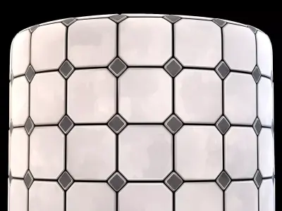 Stylized Tile Substance Material and  Texture