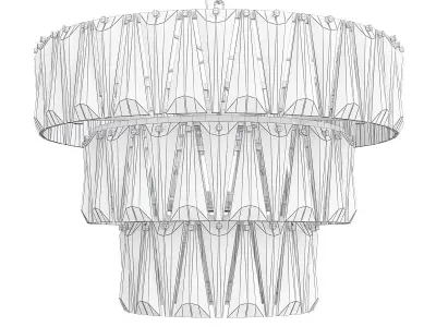 Hanging lamp puntes Low-poly 3D model