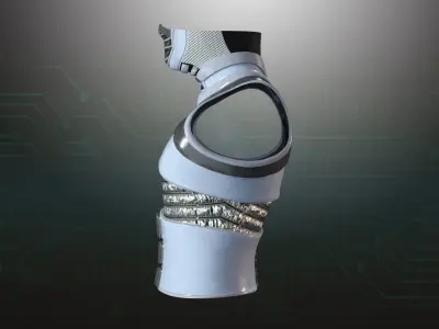 Cyborg Warzone - Space Warrior Shirt D Low-poly 3D model