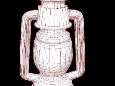 Mine Lantern Low-poly 3D model