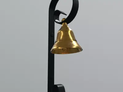 Door Bell 2  Low-poly 3D model