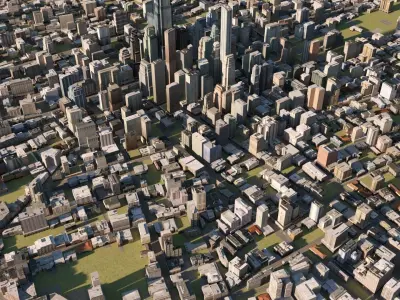 City 26 Low-poly 3D model