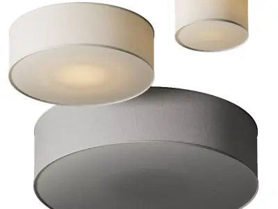 CB2 Boum Drum Ceiling Lamp 3D model
