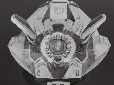Combat Drone Low-poly 3D model purchase