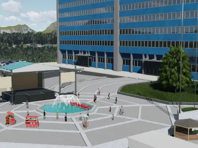 Turkiye Radio and Television Main Building 3D model