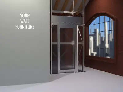 Elevator Interior Scene Free 3D model