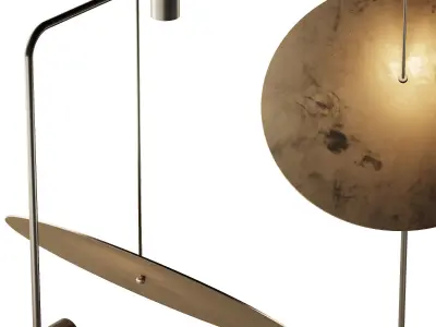 374 lighting fixtures 30 The Moon Floor Lamp by 101 Copenhagen 3D model