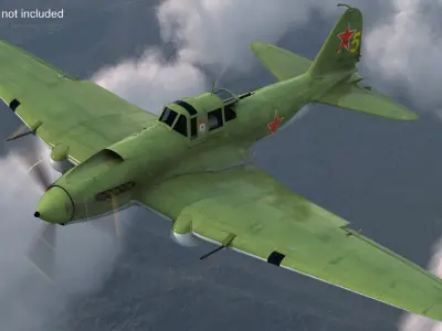  Ilyushin Il-2 Sturmovik Aircraft 