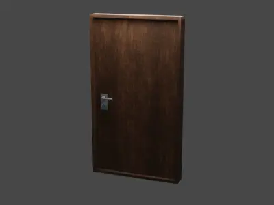 Wooden Door Free 3D model get