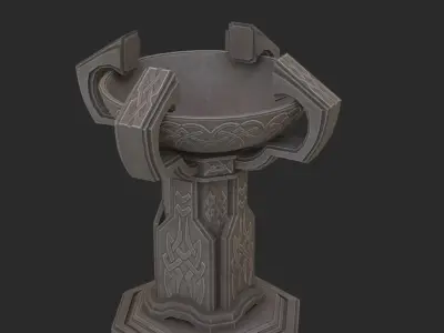 Fantasy candlestick 3D model