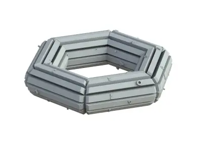 Sci Fi Object No 4374 Low Poly Low-poly 3D model
