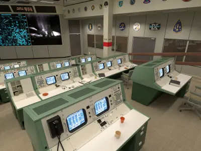  Apollo Mission Operations and Control Room 
