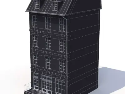 4 Apartment Buildings Collection 3D Model Pack
