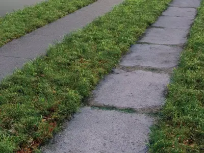 Tileable Photorealistic Sidewalks - 2-Pack A Low-poly 3D model