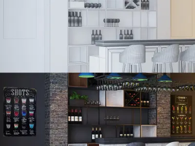 Loft Bar Collection 3D model
