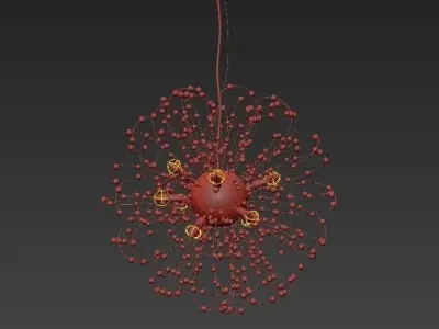 Maskros dahlia pendant light 3D model