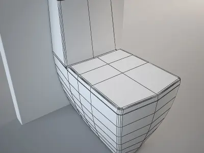 Althea Oceano Toilet Low-poly 3D model