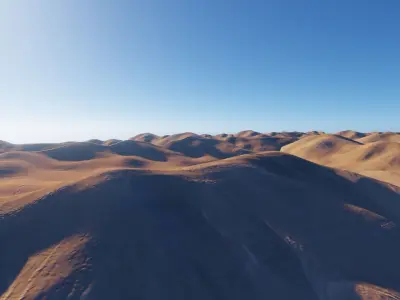 Desert Terrain Pack- Sand Mountain Low-poly 3D model