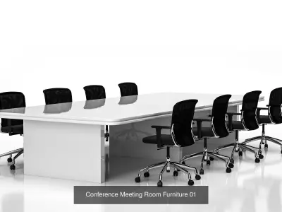 Conference Meeting Room Furniture vol 5 3D Model Pack