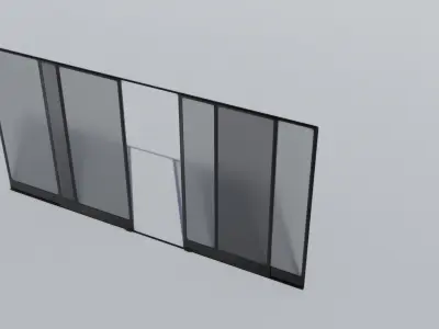 Basic window 3000 x 1500 mm 3D model