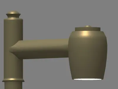 Street Furniture - Outdoor Lighting - Street Lamp V Low-poly 3D model