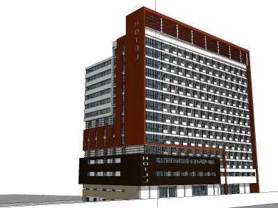 vacation spot-Resort-Fashion Leisure Hotel-0218 3D model