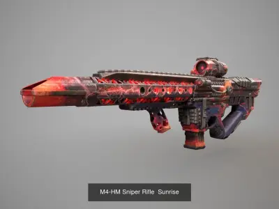 M4-HM Weapon Bundle 3D Model Pack