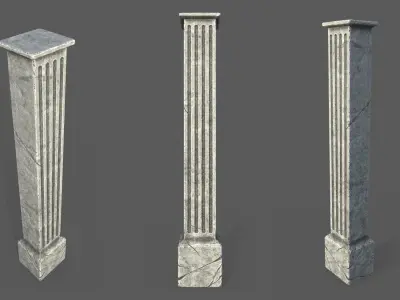 Game Art  Roman Asset Pack Low-poly 3D model