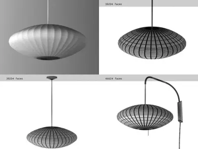 Nelson Bubble Lamp - Saucer 3D model