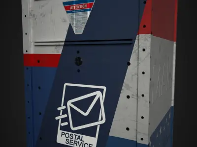 Realistic MailBox Pack - PBR Low-poly 3D model