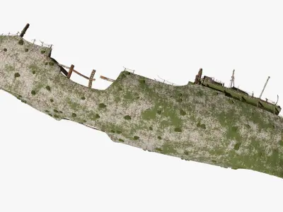  Sunken Vessel Underwater Hull 