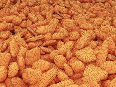 Pebble color road 3D model