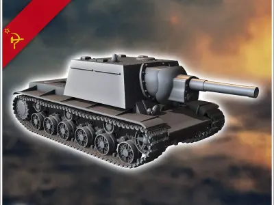 ZiK-20 - Soviet army WW2 Second World East front Ostfront RPG Mi 3D print model