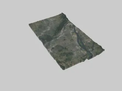 Portland City Low-poly 3D model