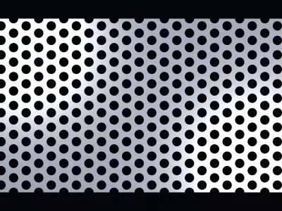 Perforated panel with 38 percent opening 25O100 3D model