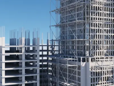 3D Building Construction 05 3D model