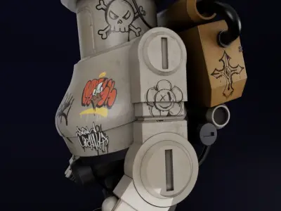 Rusty Bot 3D model