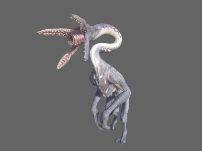 Alien Hunter Low-poly 3D model