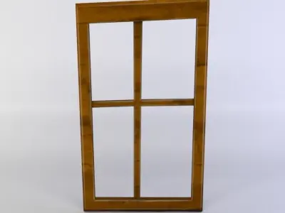 Window frame Low-poly 3D model